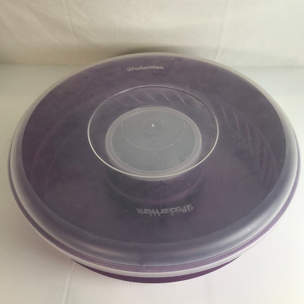 PackerWare Vintage 80s 90s Storage Bowls Chip & Dip Set with Lids